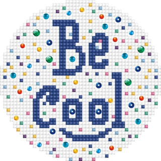 Ukrasi tačkicama DOTZIES platno 15x15 - Be Cool 