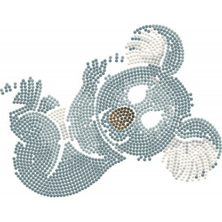 Ukrasi tačkicama DOTZIES platno 22x22 - Koala climb 