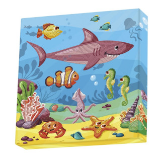 Ukrasi tačkicama DOTZIES platno 28x28 - Ocean 