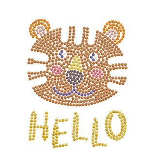 Ukrasi tačkicama DOTZIES platno 15x15 - Hello Tiger 