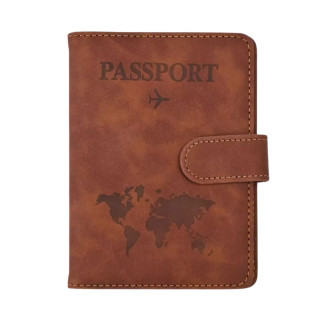 Korice za pasoš TRAVEL magnet braon 