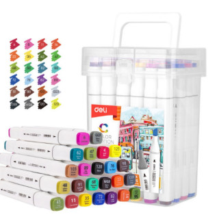 Markeri DELI twin art sketch - set box 24 