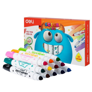 Flomasteri 12 DELI Jumbo 