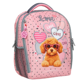 Anatomski ranac BELMIL Sturdy - Pink Heart Puppy 