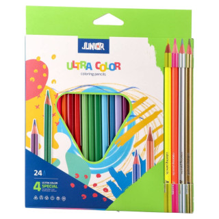 Drvene bojice 20+4 JUNIOR Ultra color 