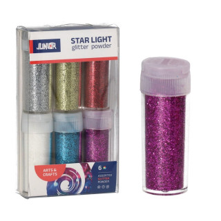 Šljokice set  6 boja JUNIOR Crafty 