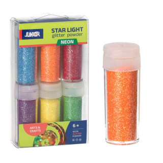 Šljokice set  6 boja JUNIOR Crafty 