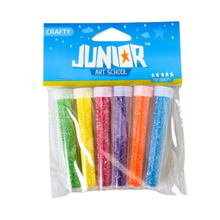 Šljokice neon 6 boja JUNIOR Crafty 