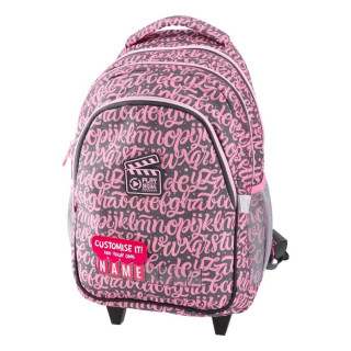 Anatomski ranac sa točkićima PLAY - Fancy Letters 