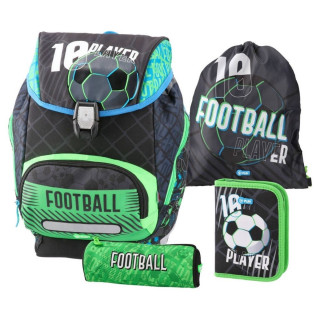 Anatomski ranac PLAY Logic set 4u1 - Neon Football 