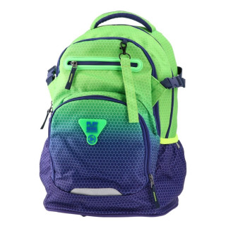 Školski ranac PLAY Apollo Sunset - zeleno-plava 