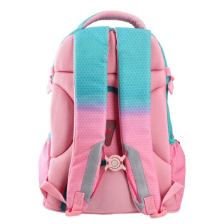 Školski ranac PLAY Apollo Sunset - mint-roze 