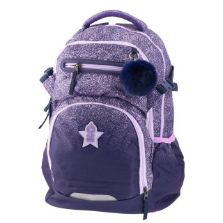 Školski ranac PLAY Apollo Sunset - belo-ljubičasta 