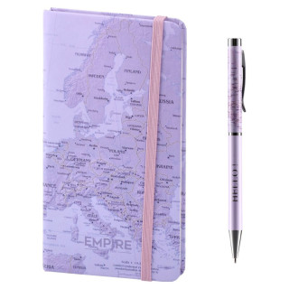 Rokovnik i hemijska olovka EMPIRE ljubičasta 