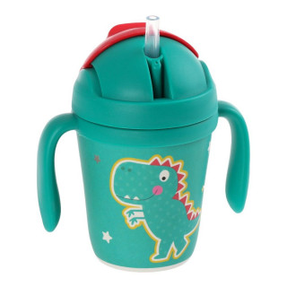 Flašica BAMBOO sa slamčicom dino 300ml 