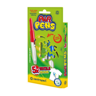 Duvajući flomasteri 5 CENTROPEN - Textile 