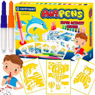 Duvajući flomasteri 15 CENTROPEN - Super activity sa šablonima 