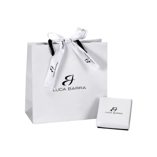 Minđuše LUCA BARRA beli kristali srca 