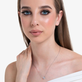 Ogrlica LUCA BARRA kristal belo srce 