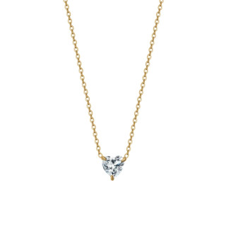 Ogrlica LUCA BARRA kristal belo srce 