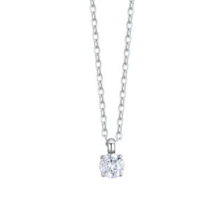 Ogrlica LUCA BARRA beli kristal 