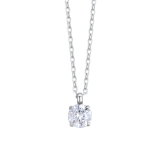 Ogrlica LUCA BARRA beli kristal 