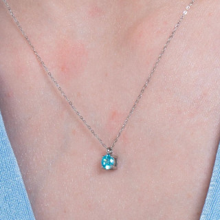 Ogrlica LUCA BARRA akvamarin cirkon 