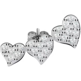 Minđuša singl LA PETITE STORY Hearts 