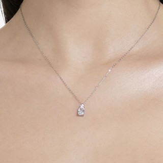 Ogrlica LUCA BARRA beli cirkon 