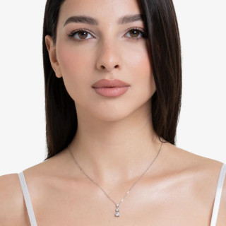 Ogrlica LUCA BARRA beli cirkoni 