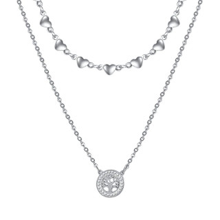 Ogrlica LUCA BARRA Hearts 