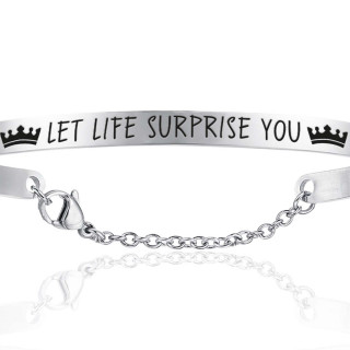 Narukvica LUCA BARRA Let Life Suprise You 