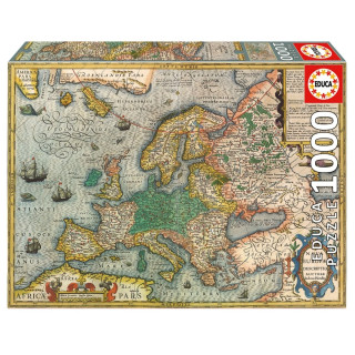 Puzzle EDUCA 1000 Map of Europe 
