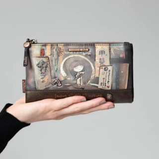 Novčanik ANEKKE Shoen Brown Large Flexible RFID 