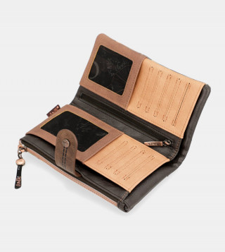 Novčanik ANEKKE Shoen Brown Large Flexible RFID 