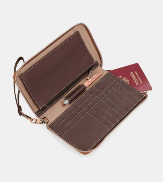 Novčanik ANEKKE Shoen Brown Passport Wallet 