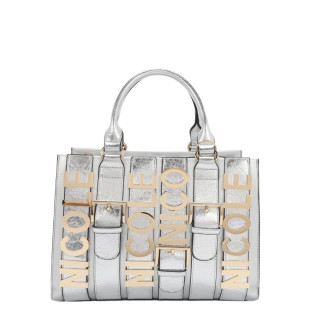 Torba NICOLE LEE Logo Silver 