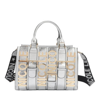 Torba NICOLE LEE Logo Silver 