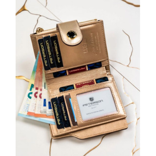 Ženski novčanik PETERSON Wave zlatni 