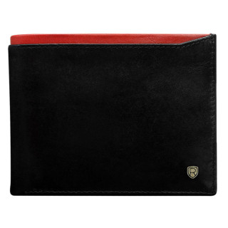 Kožni novčanik ROVICKY crno-crveni 