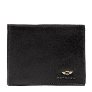 Kožni novčanik PETERSON crni 