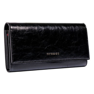 Kožni novčanik PETERSON Luxury crni 