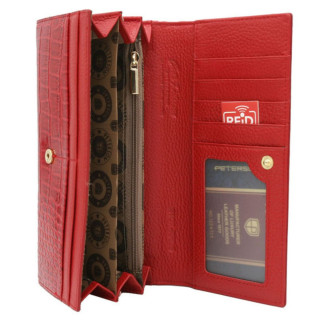 Kožni novčanik PETERSON Luxury crveni 