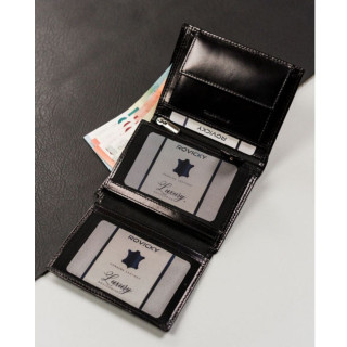 Kožni novčanik ROVICKY crni 