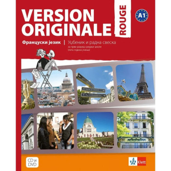 FRANCUSKI 1G VERSION ORIGINALE ROUGE 1 KLETT Udžbenik i radna sveska 