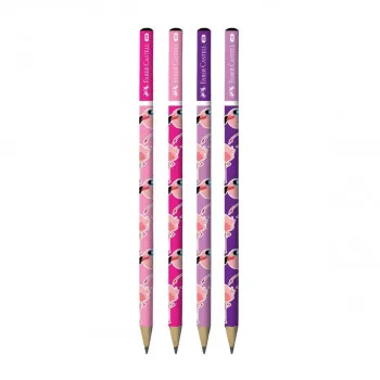 Grafitna olovka FABER CASTELL 2B Flamingo 