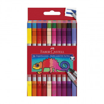 Flomasteri 20 FABER CASTELL  dupli 