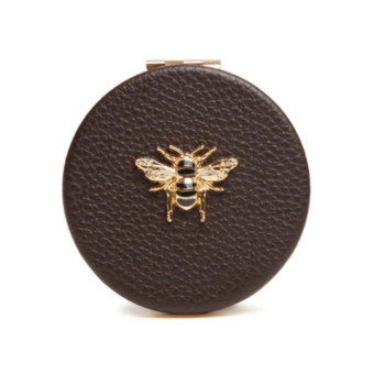 Ogledalce ALICE WHEELER Round - Chocolate 