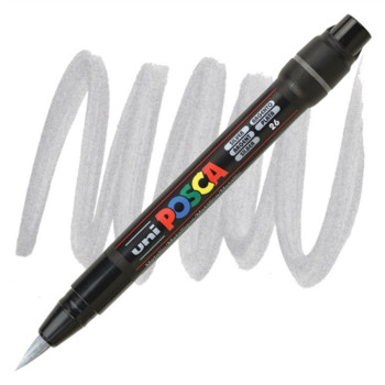POSCA marker UNI PCF-350 brush srebrni 26 