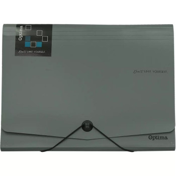 Fascikla sa pregradama A4 OPTIMA siva 